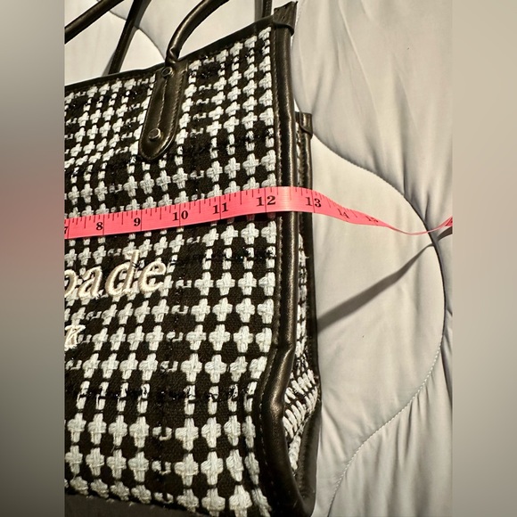 Kate Spade Black, Blue and White Checkered Tote Bag - Picture 11 of 14